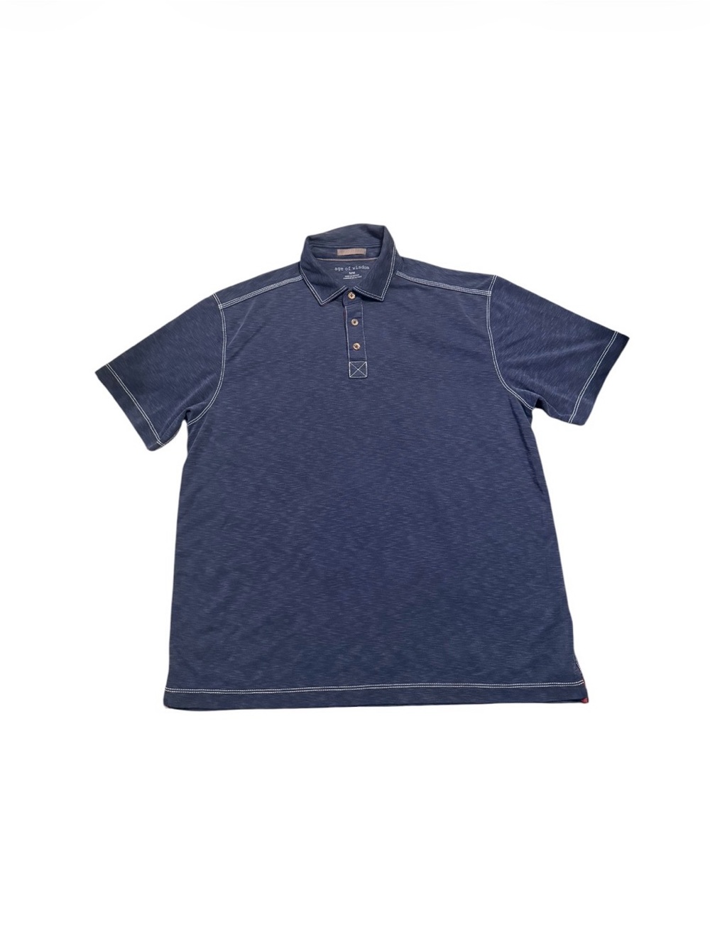 Age of Wisdom Men's Short-Sleeve Polo Shirt in Navy Blue